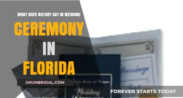Florida Wedding Notary Script: What's Spoken During Your Ceremony