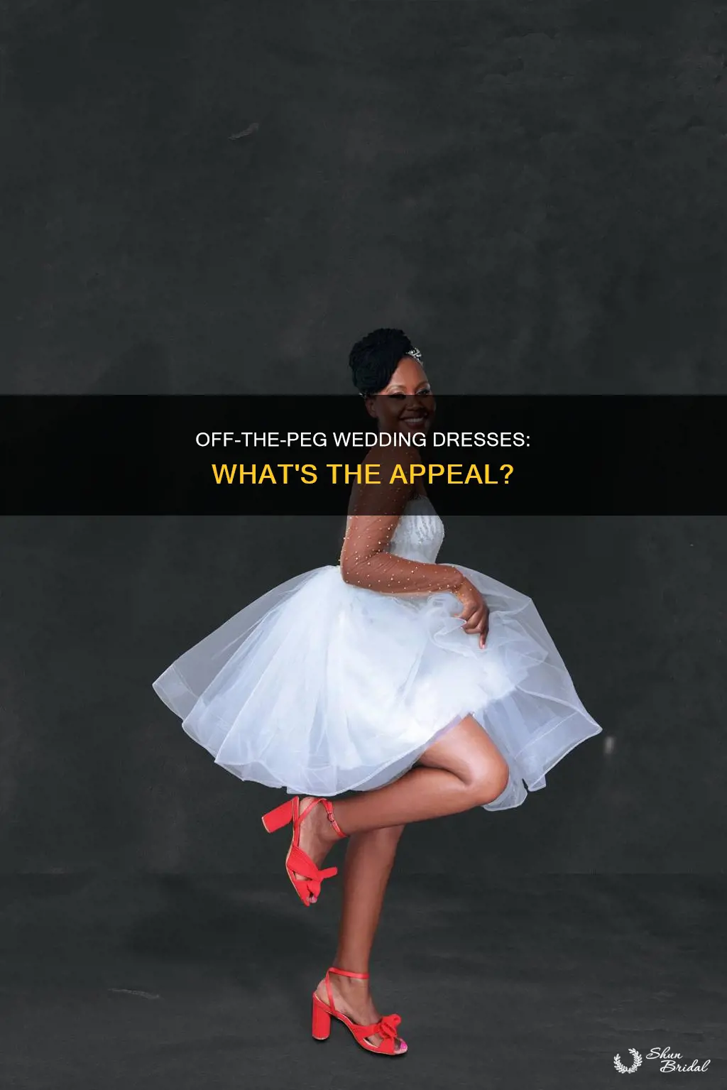 what does off the peg wedding dress mean