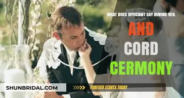 Veil and Cord Ceremony: Officiant's Words and Their Meaning