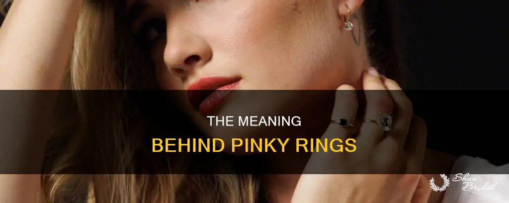 what does pinky ring next to wedding ring represent