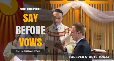 Sacred Words: What Priests Say Before Wedding Vows Explained