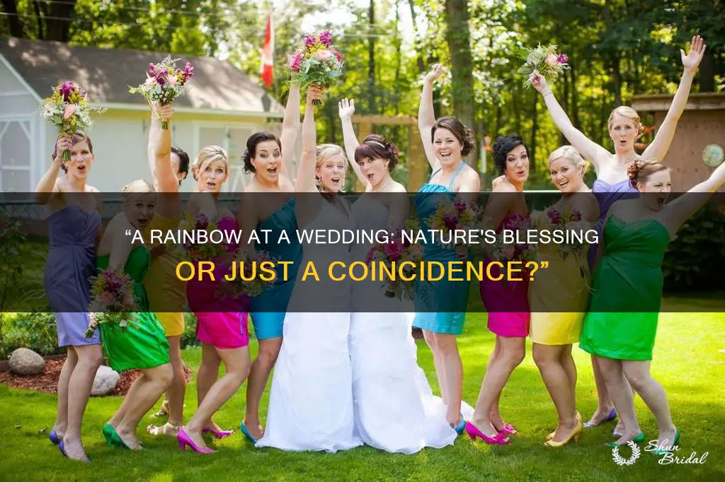 what does rainbow during a wedding mean