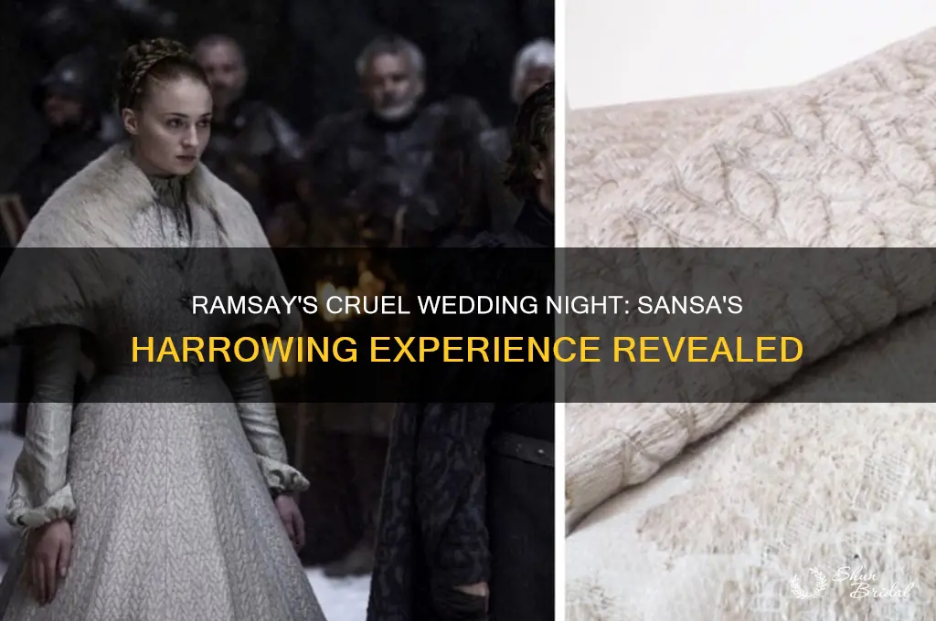 what does ramsay do to sansa on their wedding night