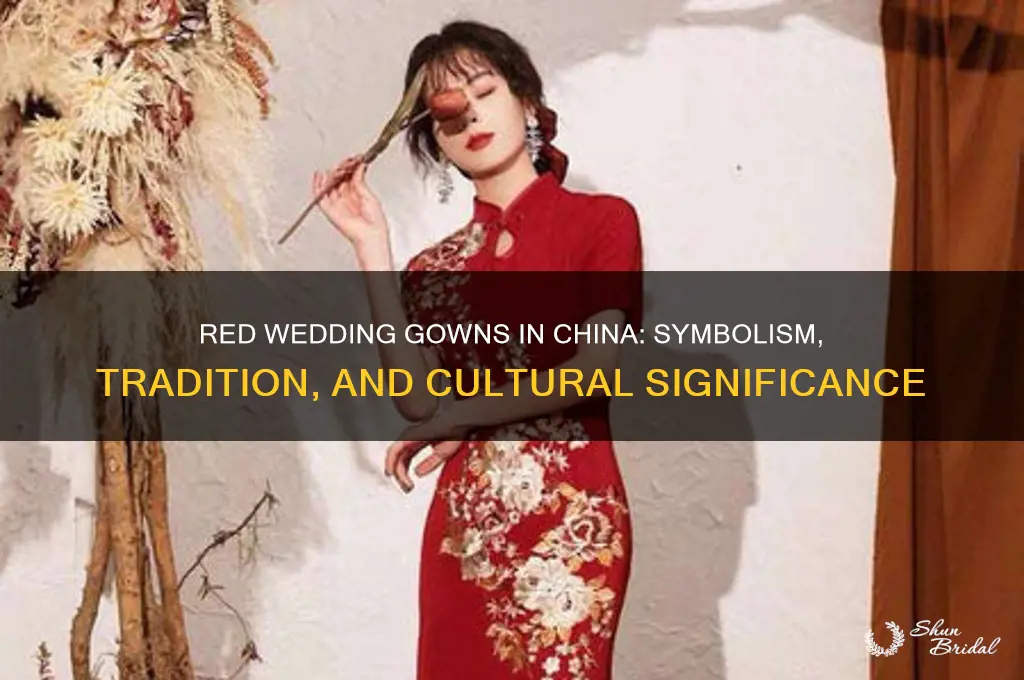 what does red wedding gowns depict in china