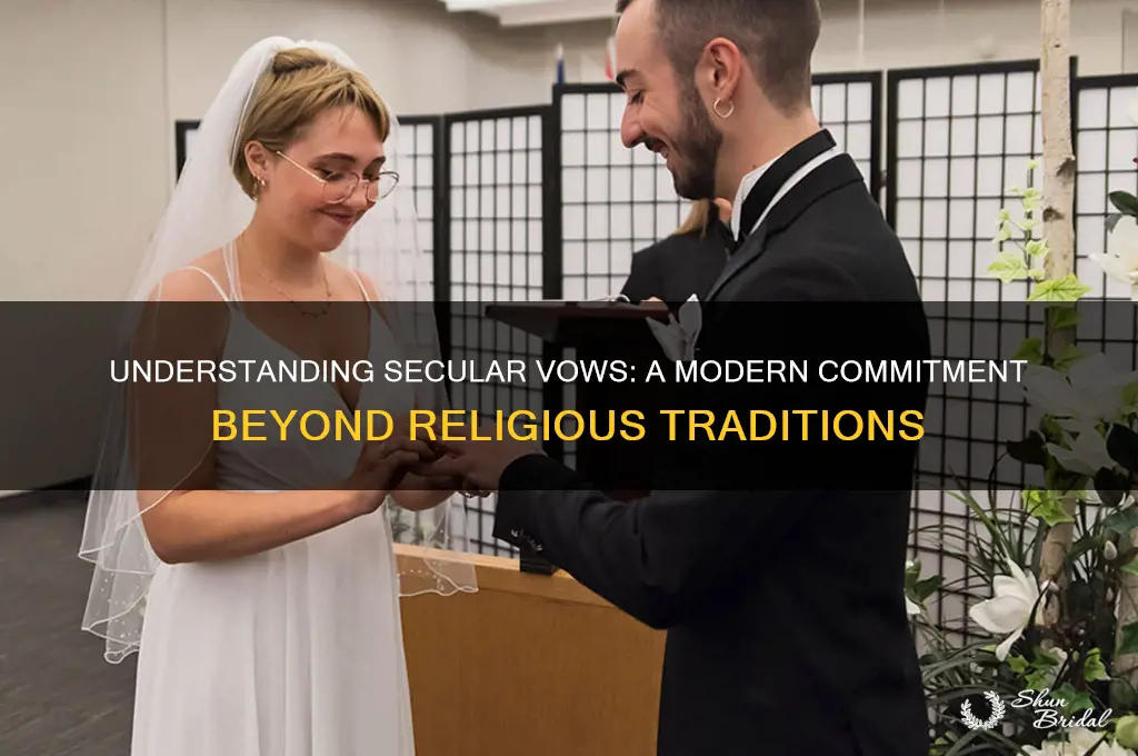 what does secular vows mean