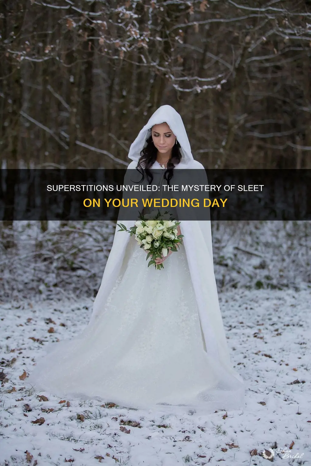 what does sleet on your wedding mean