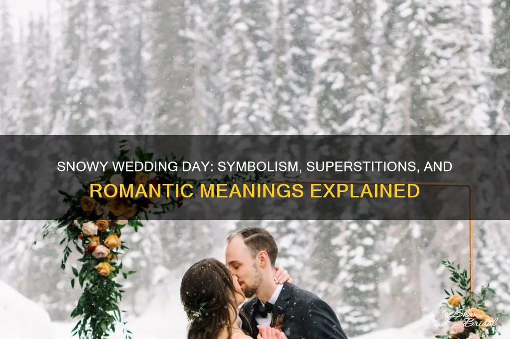 what does snow mean on your wedding day