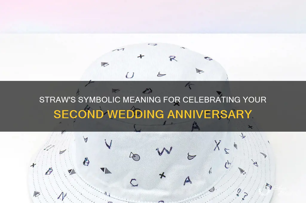 what does straw mean for an 2nd wedding anniversary