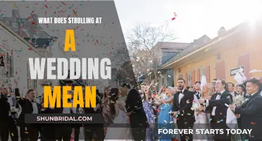 Strolling Sweethearts: A Wedding Walk to Remember