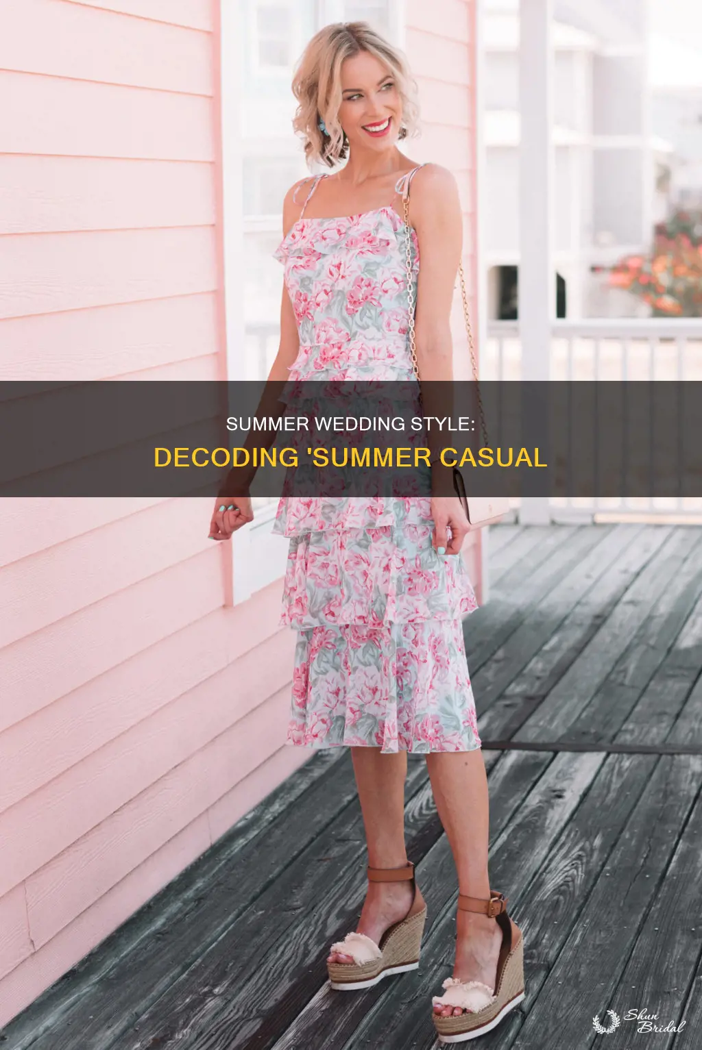 what does summer casual mean for a wedding