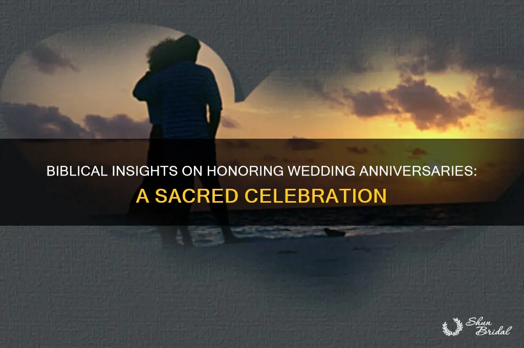 what does the bible say about celebrating wedding anniversaries