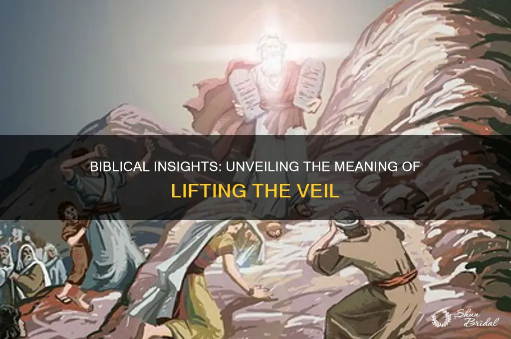 what does the bible say about lifting of the veil