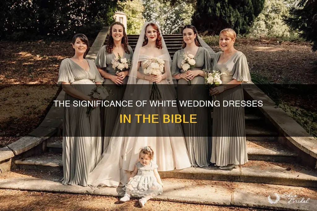 what does the bible say about white wedding dresses
