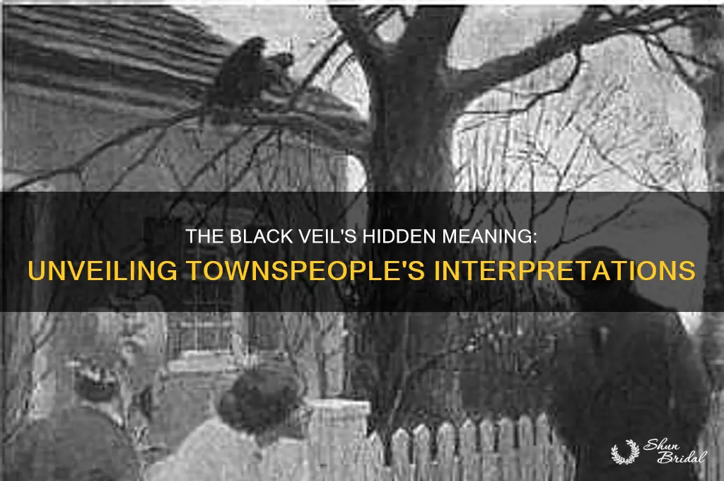 what does the black veil symbolize to the townspeople