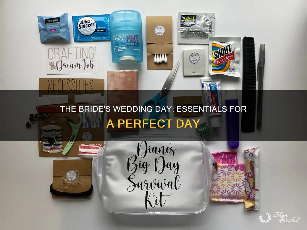 what does the bride need on her wedding day