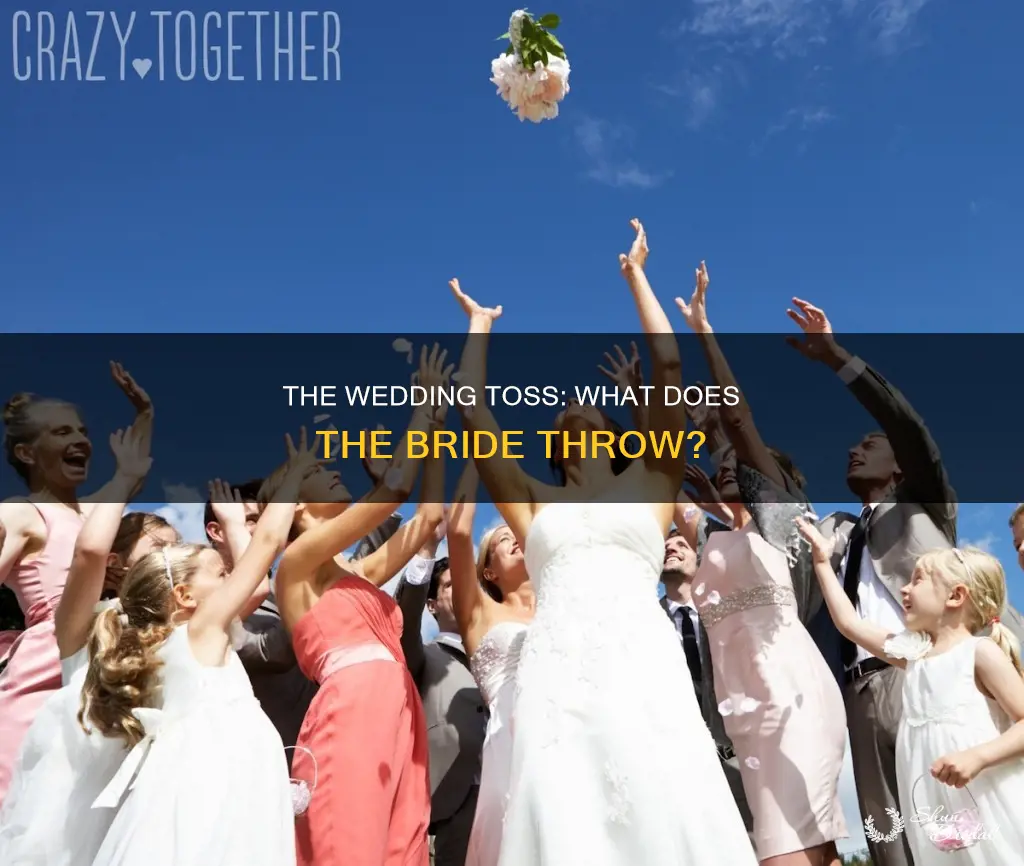 what does the bride throw at the wedding reception