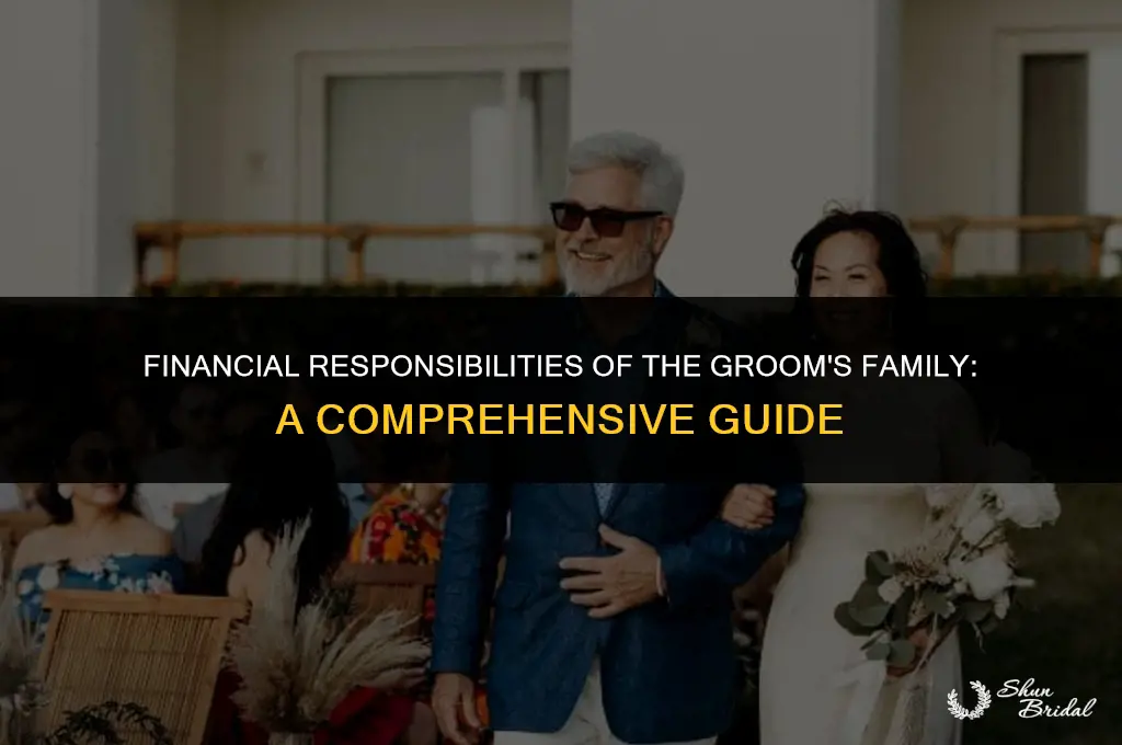 what does the family of the groom pay for