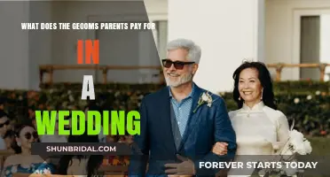 What Do the Groom's Parents Pay For in a Wedding?