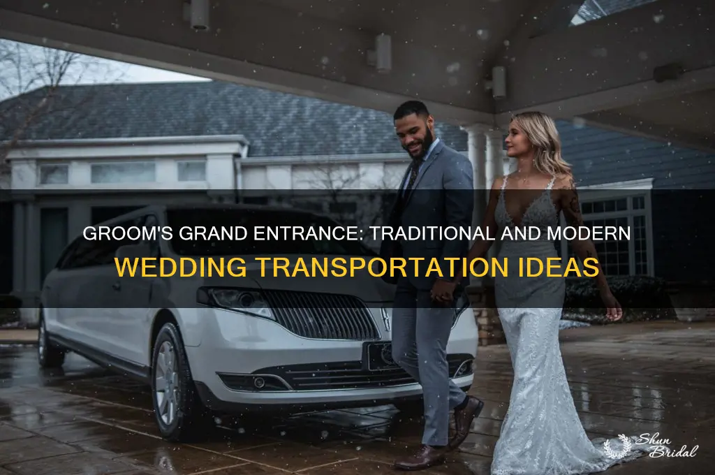 what does the groom ride in going to the wedding