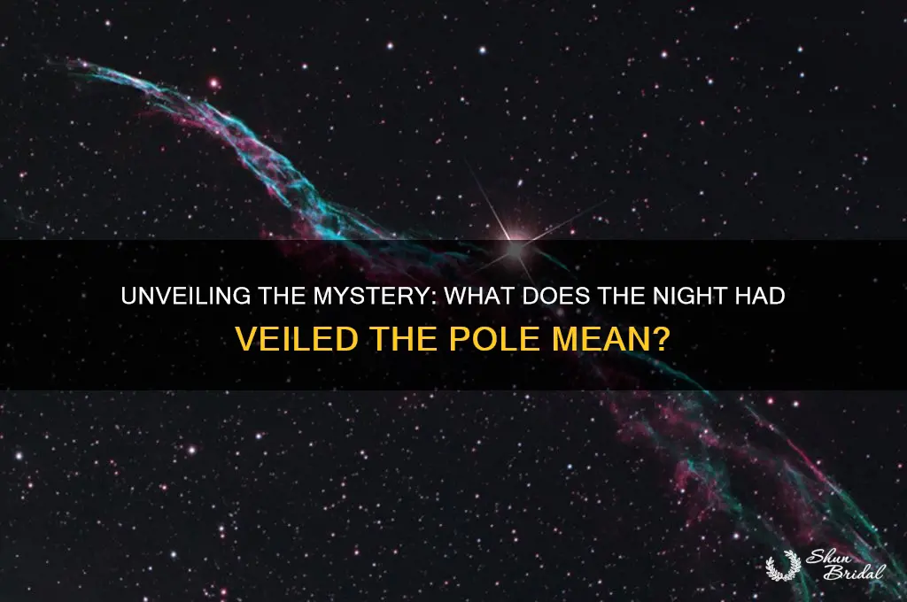 what does the night had veiled the pole mean