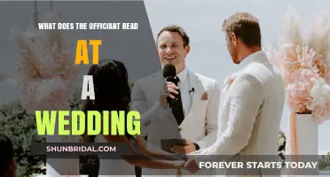 What Does the Officiant Read at a Wedding Ceremony?