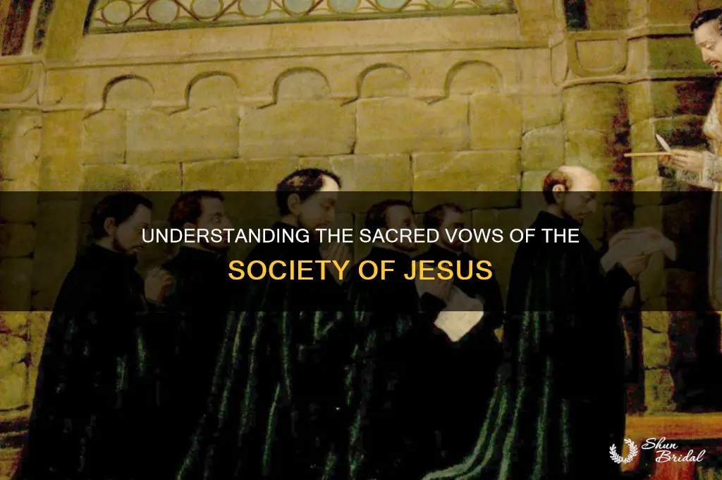 what does the society of jesus vows