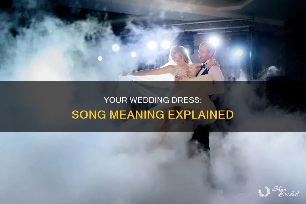 what does the song in your wedding dress mean