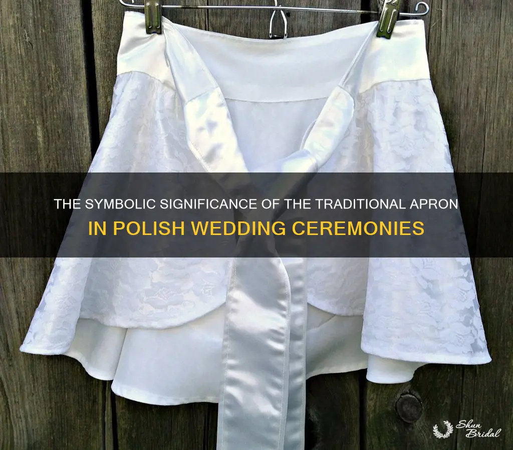 what does the traditional apron mean in polish weddings