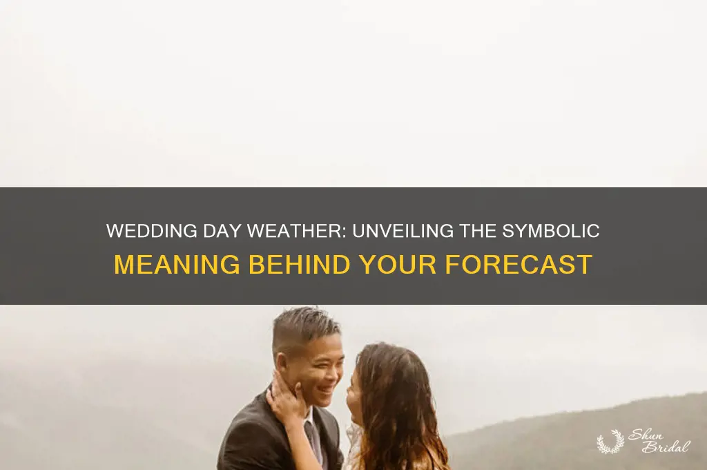 what does the weather on your wedding day mean