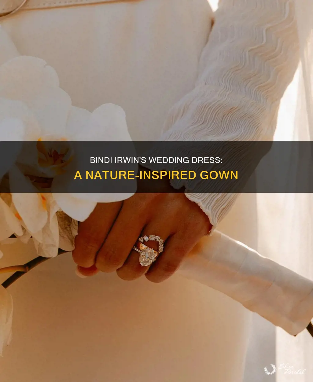 what does the wedding dress of bindi irwin look like