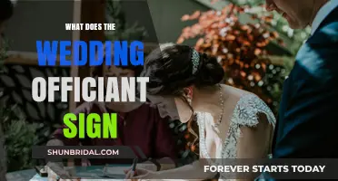 What Does the Wedding Officiant Sign on the Marriage License?