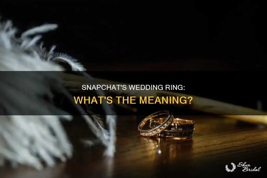 what does the wedding ring mean on snapchat