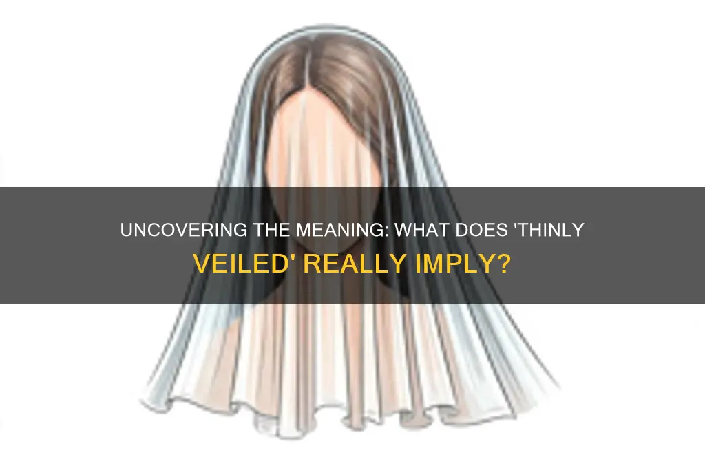 what does thinly veiled mean