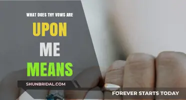 Understanding the Meaning of 'Thy Vows Are Upon Me