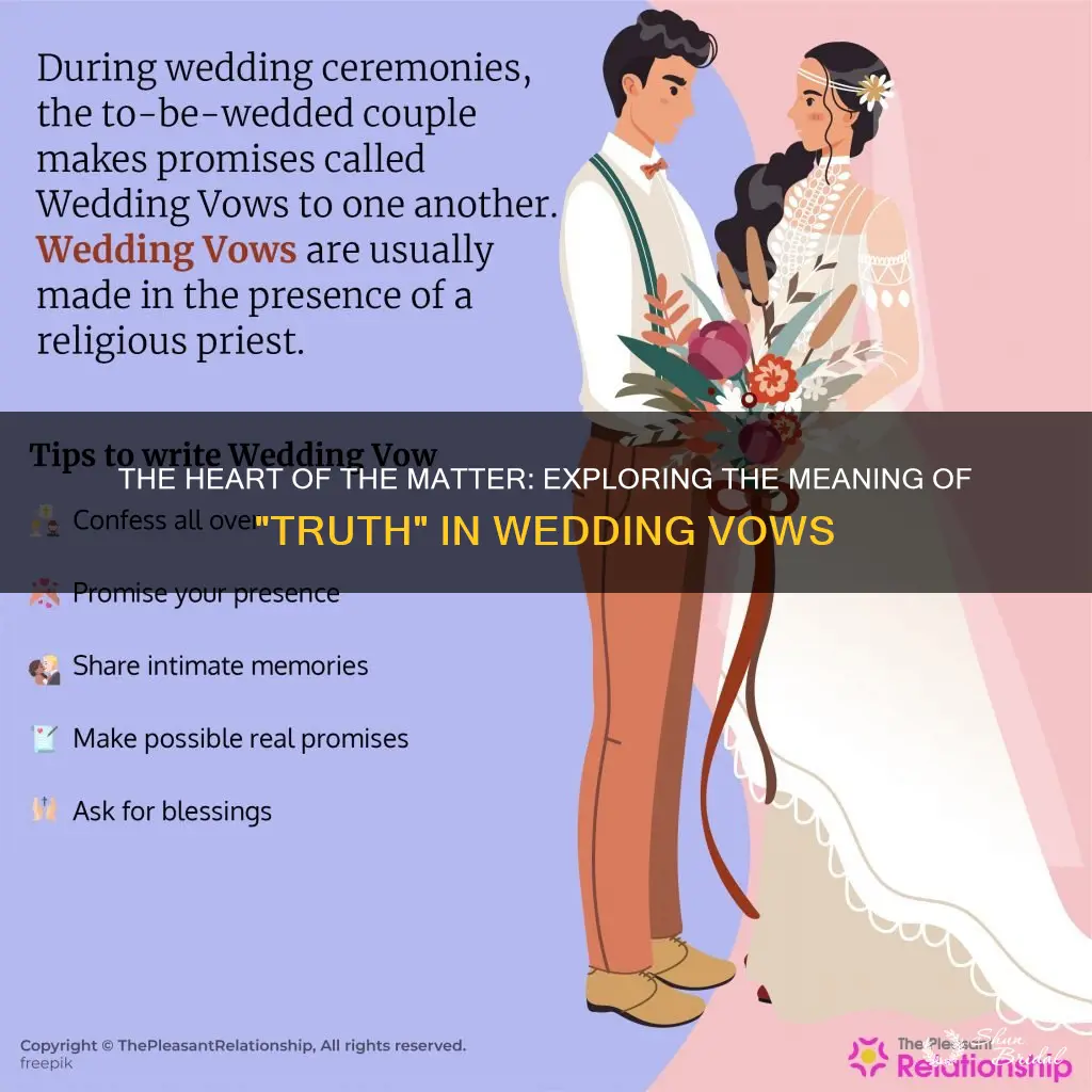 what does truth mean in wedding vows