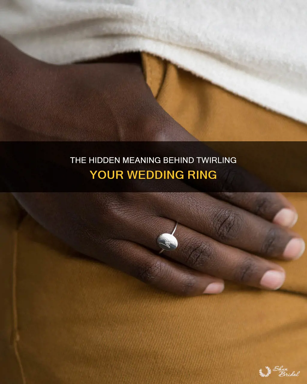 what does twirling your wedding ring mean