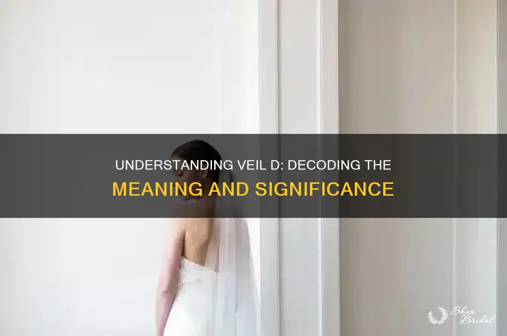 what does veil d mean