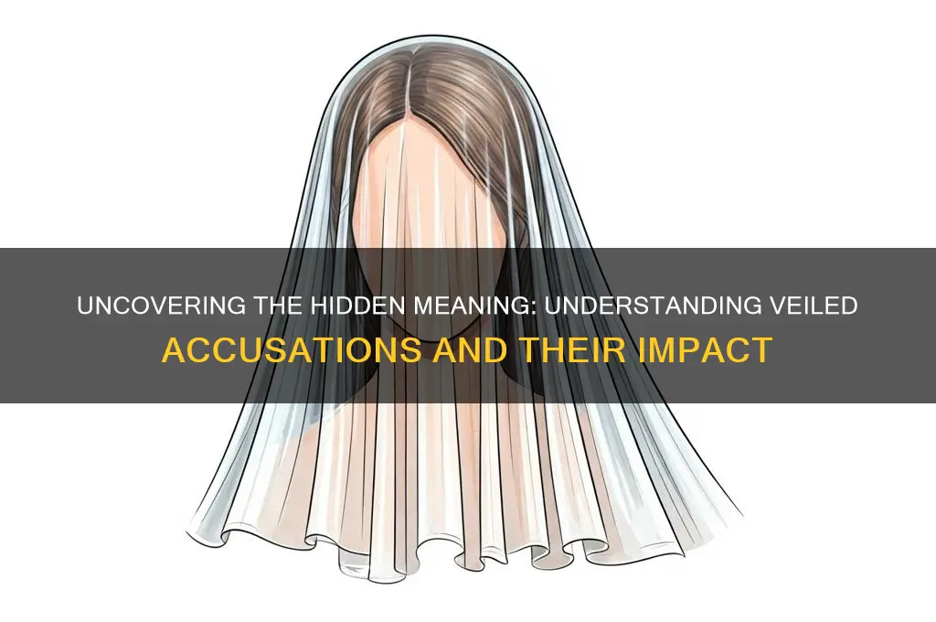 what does veiled accusation mean