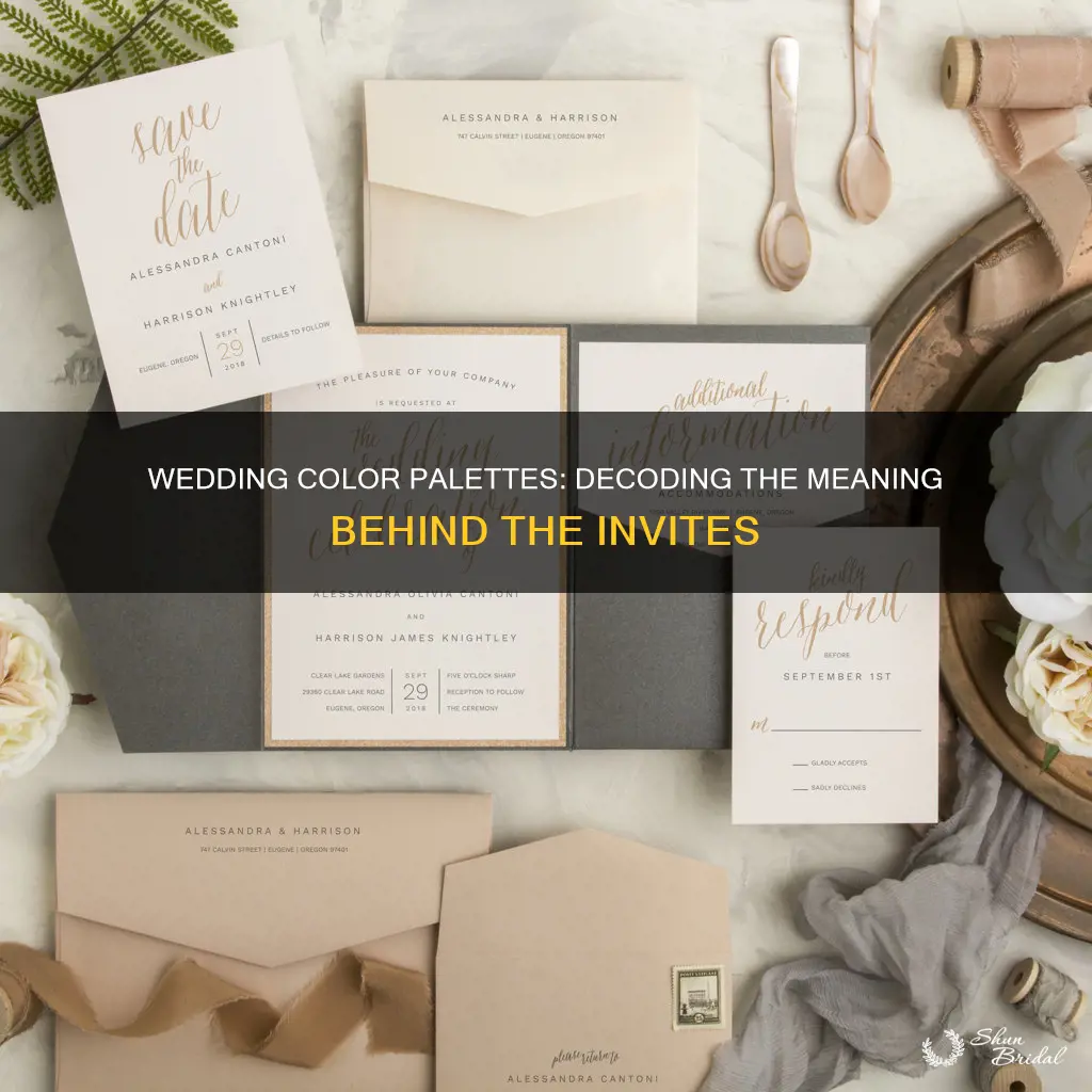 what does wedding color palette mean on wedding invitation