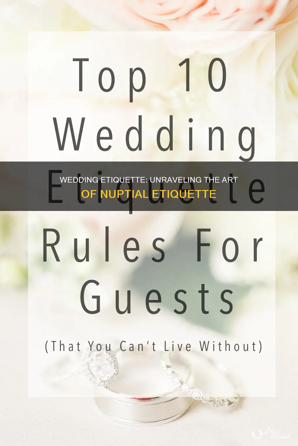 what does wedding etiquette mean