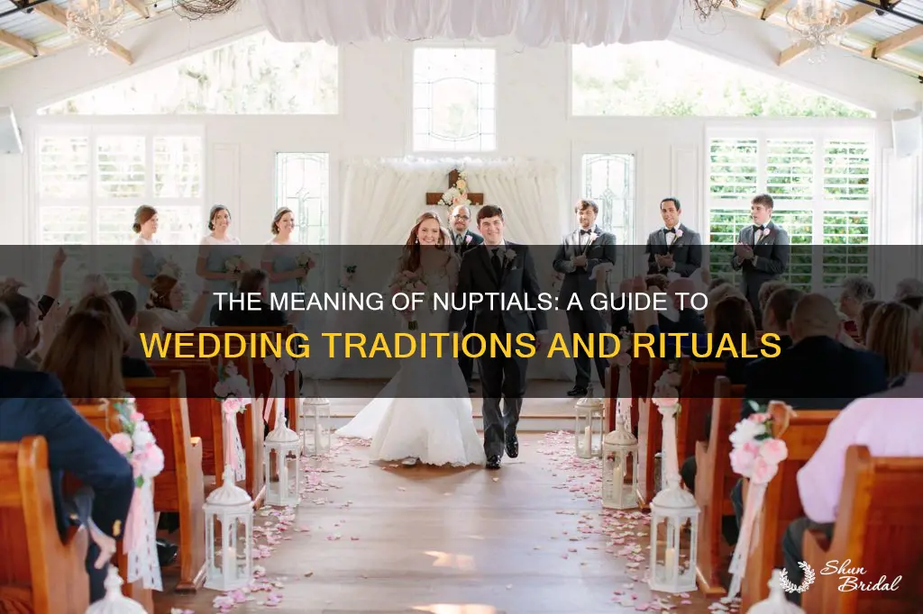 what does wedding nuptials mean