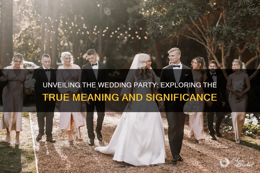 what does wedding party mean