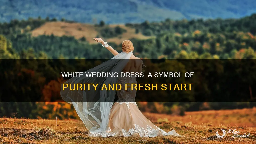 what does white representin wedding dress