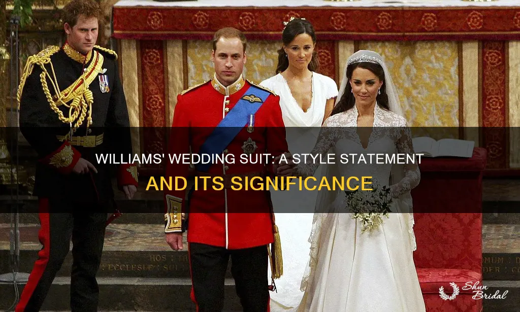 what does williams wedding suit mean