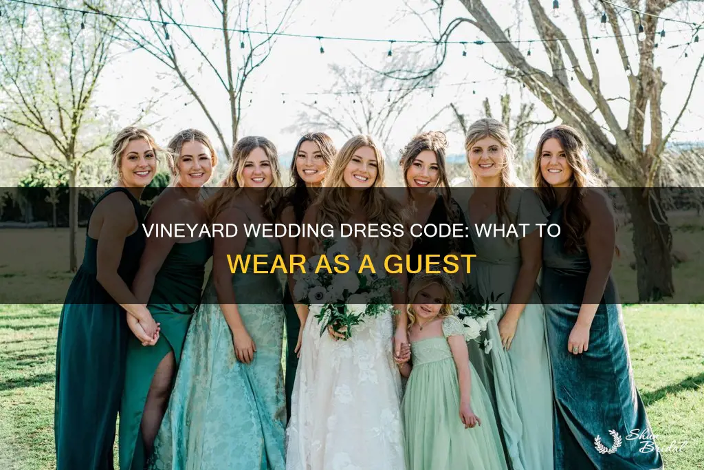 what dress are worn at wedding at a vineyard