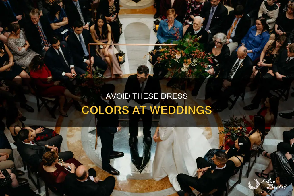 what dress colors are not allowed at weddings