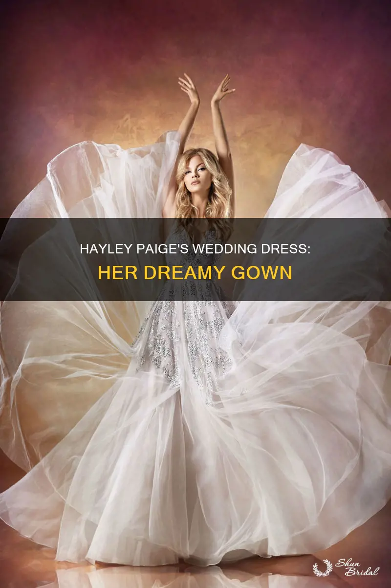 what dress did hayley paige wear to her wedding
