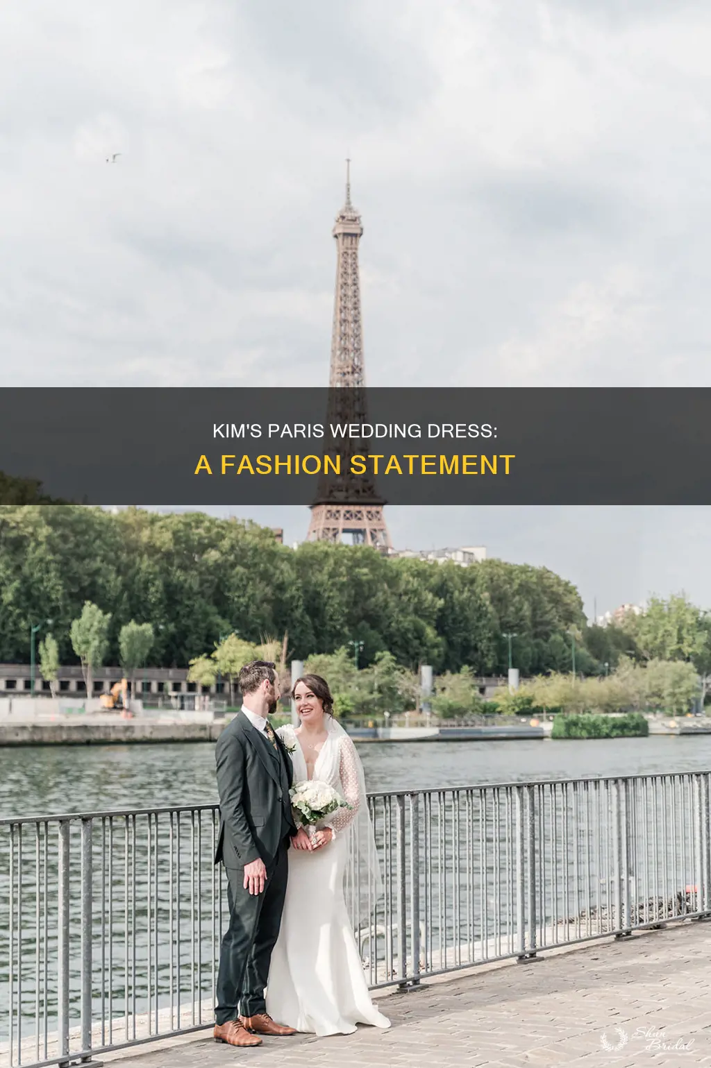 what dress did kim wear to paris wedding