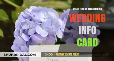 Beyond Basics: Essential Details to Include on Your Wedding Info Card