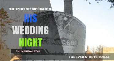 Billy's Wedding Night Epitaph: A Haunting Reflection on Love and Mortality